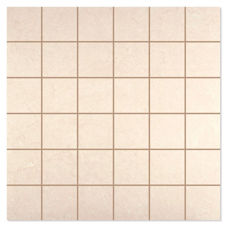 Marmor Mosaik Klinker Mantua Beige Marile Mat 30x30 (5x5) cm-0